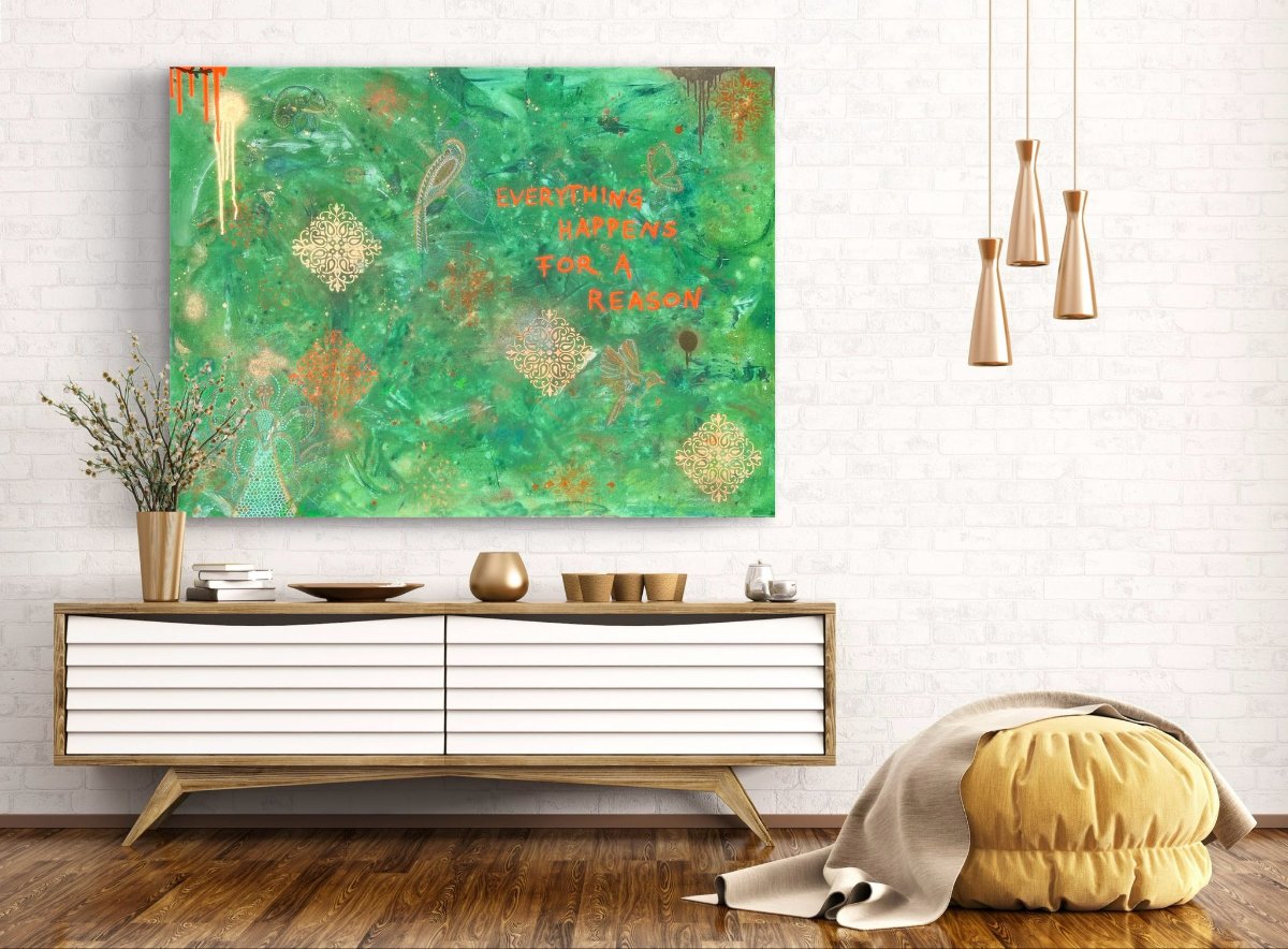 JUNGLE OF MEANING 90x120 Mixed Media auf Leinwand